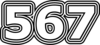 567 — изображение числа пятьсот шестьдесят семь (картинка 7)