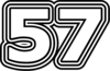 57 — изображение числа пятьдесят семь (картинка 7)