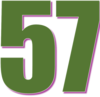 57 — изображение числа пятьдесят семь (картинка 3)