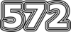 572 — изображение числа пятьсот семьдесят два (картинка 7)