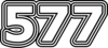 577 — изображение числа пятьсот семьдесят семь (картинка 7)