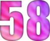 58 — изображение числа пятьдесят восемь (картинка 6)