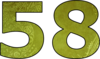 58 — изображение числа пятьдесят восемь (картинка 2)
