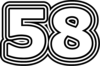 58 — изображение числа пятьдесят восемь (картинка 7)