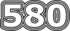 580 — изображение числа пятьсот восемьдесят (картинка 7)
