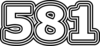 581 — изображение числа пятьсот восемьдесят один (картинка 7)