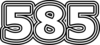 585 — изображение числа пятьсот восемьдесят пять (картинка 7)