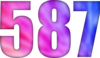 587 — изображение числа пятьсот восемьдесят семь (картинка 6)