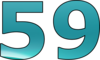 59 — изображение числа пятьдесят девять (картинка 2)