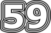 59 — изображение числа пятьдесят девять (картинка 7)