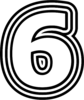 6 — изображение числа шесть (картинка 7)