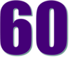 60 — изображение числа шестьдесят (картинка 3)