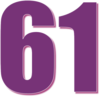 61 — изображение числа шестьдесят один (картинка 3)