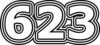 623 — изображение числа шестьсот двадцать три (картинка 7)
