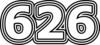 626 — изображение числа шестьсот двадцать шесть (картинка 7)