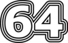 64 — изображение числа шестьдесят четыре (картинка 7)