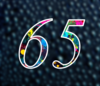 65 — изображение числа шестьдесят пять (картинка 4)