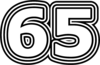 65 — изображение числа шестьдесят пять (картинка 7)