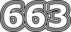 663 — изображение числа шестьсот шестьдесят три (картинка 7)