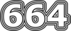 664 — изображение числа шестьсот шестьдесят четыре (картинка 7)