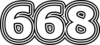 668 — изображение числа шестьсот шестьдесят восемь (картинка 7)