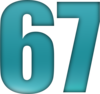 67 — изображение числа шестьдесят семь (картинка 6)