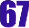 67 — изображение числа шестьдесят семь (картинка 3)