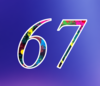 67 — изображение числа шестьдесят семь (картинка 4)