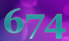 674 — изображение числа шестьсот семьдесят четыре (картинка 5)
