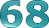 68 — изображение числа шестьдесят восемь (картинка 2)
