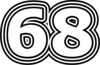 68 — изображение числа шестьдесят восемь (картинка 7)