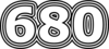 680 — изображение числа шестьсот восемьдесят (картинка 7)