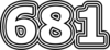 681 — изображение числа шестьсот восемьдесят один (картинка 7)