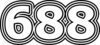 688 — изображение числа шестьсот восемьдесят восемь (картинка 7)
