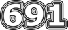 691 — изображение числа шестьсот девяносто один (картинка 7)