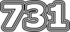 731 — изображение числа семьсот тридцать один (картинка 7)