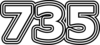 735 — изображение числа семьсот тридцать пять (картинка 7)