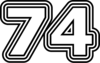 74 — изображение числа семьдесят четыре (картинка 7)