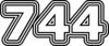 744 — изображение числа семьсот сорок четыре (картинка 7)