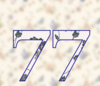 77 — изображение числа семьдесят семь (картинка 5)