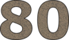 80 — изображение числа восемьдесят (картинка 2)