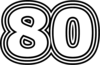 80 — изображение числа восемьдесят (картинка 7)