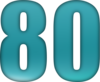 80 — изображение числа восемьдесят (картинка 6)