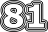 81 — изображение числа восемьдесят один (картинка 7)