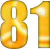 81 — изображение числа восемьдесят один (картинка 6)