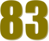 83 — изображение числа восемьдесят три (картинка 3)