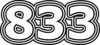 833 — изображение числа восемьсот тридцать три (картинка 7)