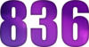 836 — изображение числа восемьсот тридцать шесть (картинка 6)