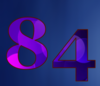 84 — изображение числа восемьдесят четыре (картинка 5)