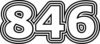 846 — изображение числа восемьсот сорок шесть (картинка 7)